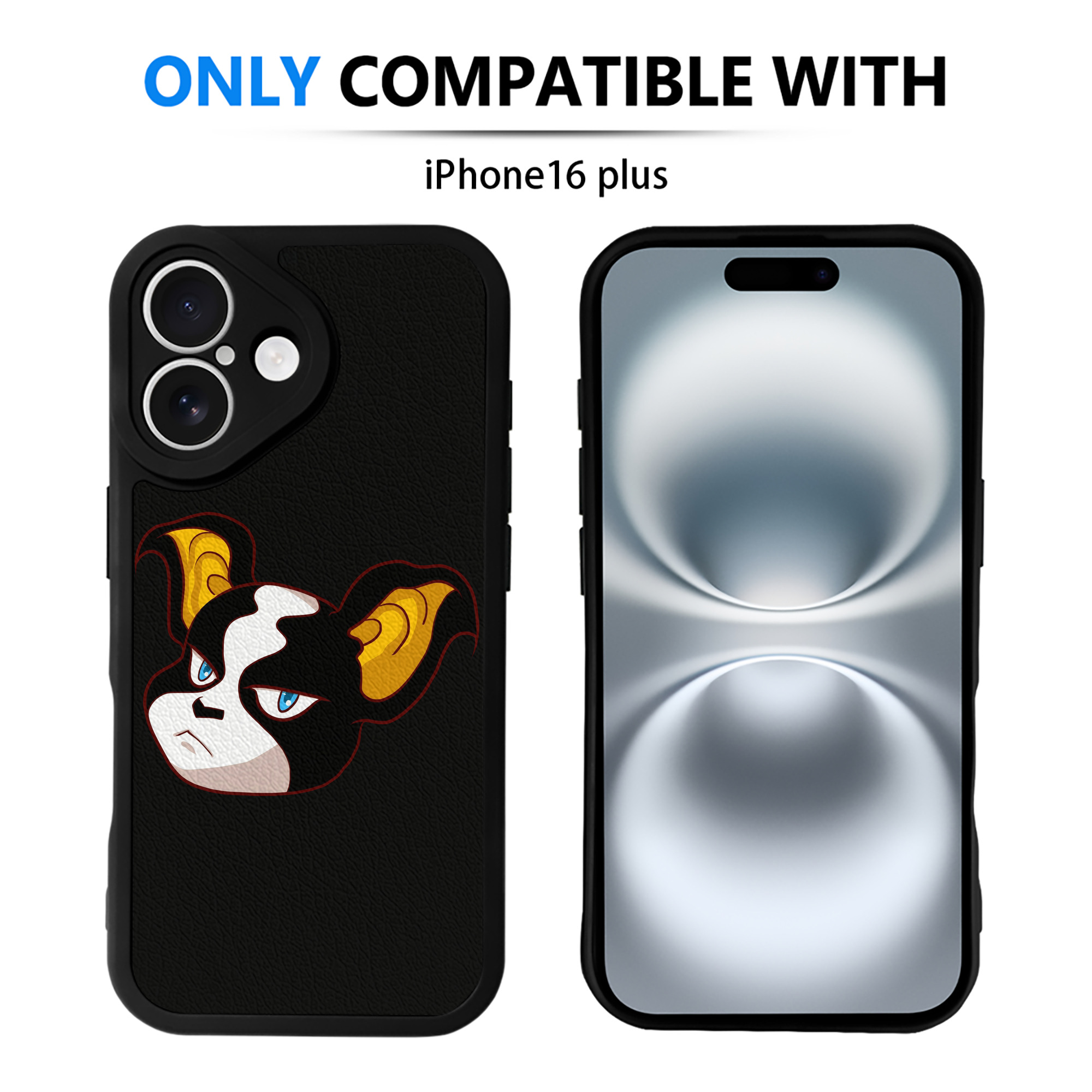（画像用） ジョジョの奇妙な冒険 イギー JoJo's Bizarre Adventure Iggy 【iPhone 16シリーズ対応】シリコンスマホケース（レザー調） 材質：シリコン